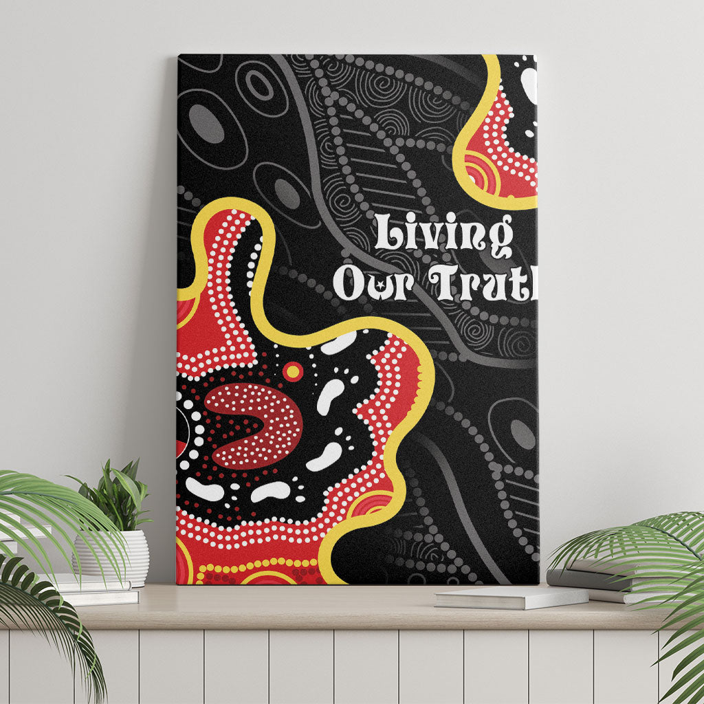 Australia Aboriginal Children's Day Canvas Wall Art Living Our Truth Indigenous Pattern