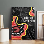Australia Aboriginal Children's Day Canvas Wall Art Living Our Truth Indigenous Pattern