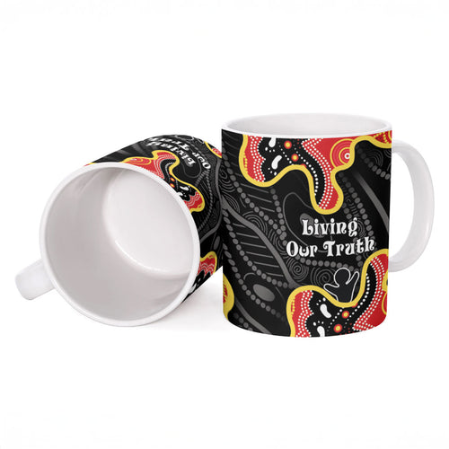 Personalised Australia Aboriginal Children's Day Ceramic Mug Living Our Truth Indigenous Pattern