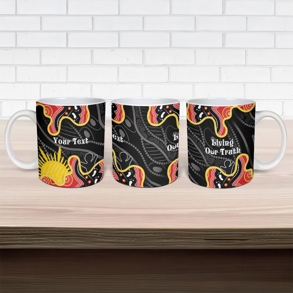 Personalised Australia Aboriginal Children's Day Ceramic Mug Living Our Truth Indigenous Pattern