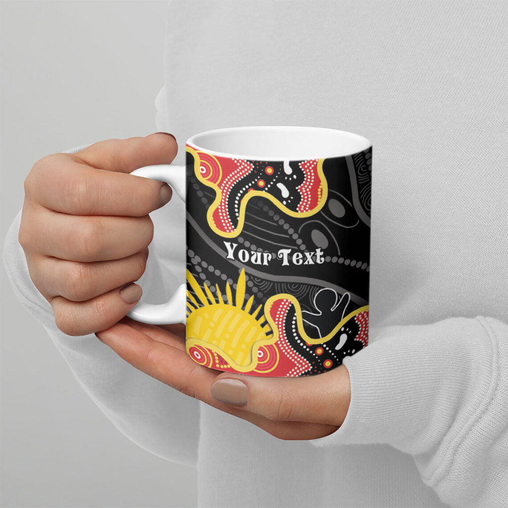 Personalised Australia Aboriginal Children's Day Ceramic Mug Living Our Truth Indigenous Pattern