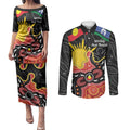 Personalised Australia Aboriginal Children's Day Couples Matching Puletasi and Long Sleeve Button Shirt Living Our Truth Indigenous Pattern