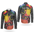 Personalised Australia Aboriginal Children's Day Couples Matching Summer Maxi Dress and Long Sleeve Button Shirt Living Our Truth Indigenous Pattern