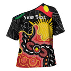 Personalised Australia Aboriginal Children's Day Cross Shoulder Shirt Living Our Truth Indigenous Pattern