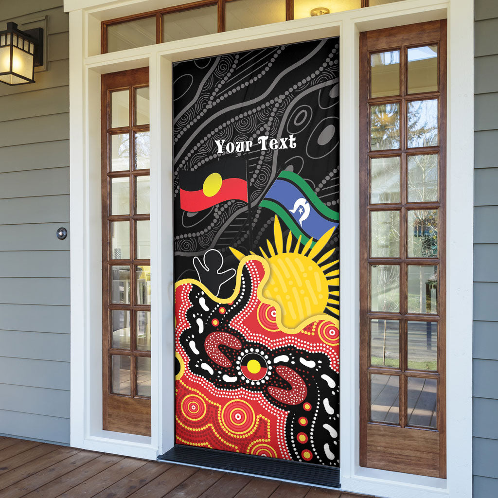 Personalised Australia Aboriginal Children's Day Door Cover Living Our Truth Indigenous Pattern