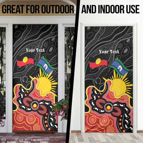 Personalised Australia Aboriginal Children's Day Door Cover Living Our Truth Indigenous Pattern