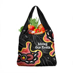 Australia Aboriginal Children's Day Grocery Bag Living Our Truth Indigenous Pattern
