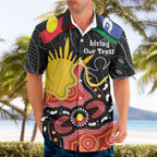 Personalised Australia Aboriginal Children's Day Hawaiian Shirt Living Our Truth Indigenous Pattern