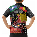 Personalised Australia Aboriginal Children's Day Hawaiian Shirt Living Our Truth Indigenous Pattern