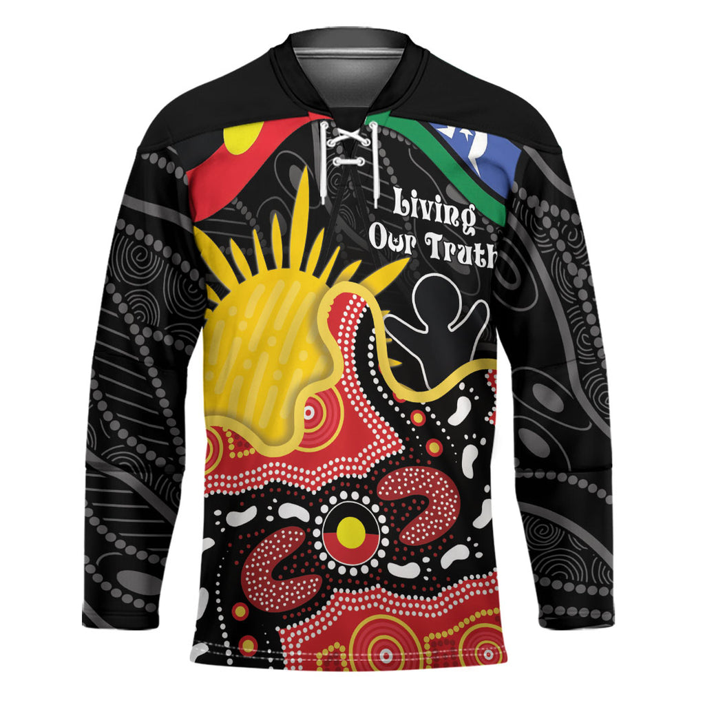 Personalised Australia Aboriginal Children's Day Hockey Jersey Living Our Truth Indigenous Pattern