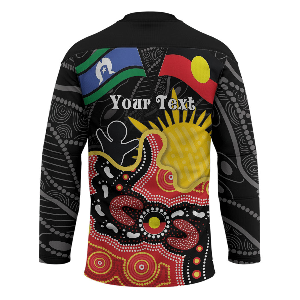 Personalised Australia Aboriginal Children's Day Hockey Jersey Living Our Truth Indigenous Pattern