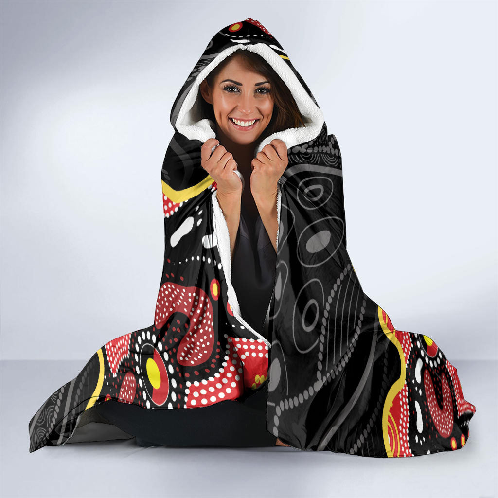 Australia Aboriginal Children's Day Hooded Blanket Living Our Truth Indigenous Pattern