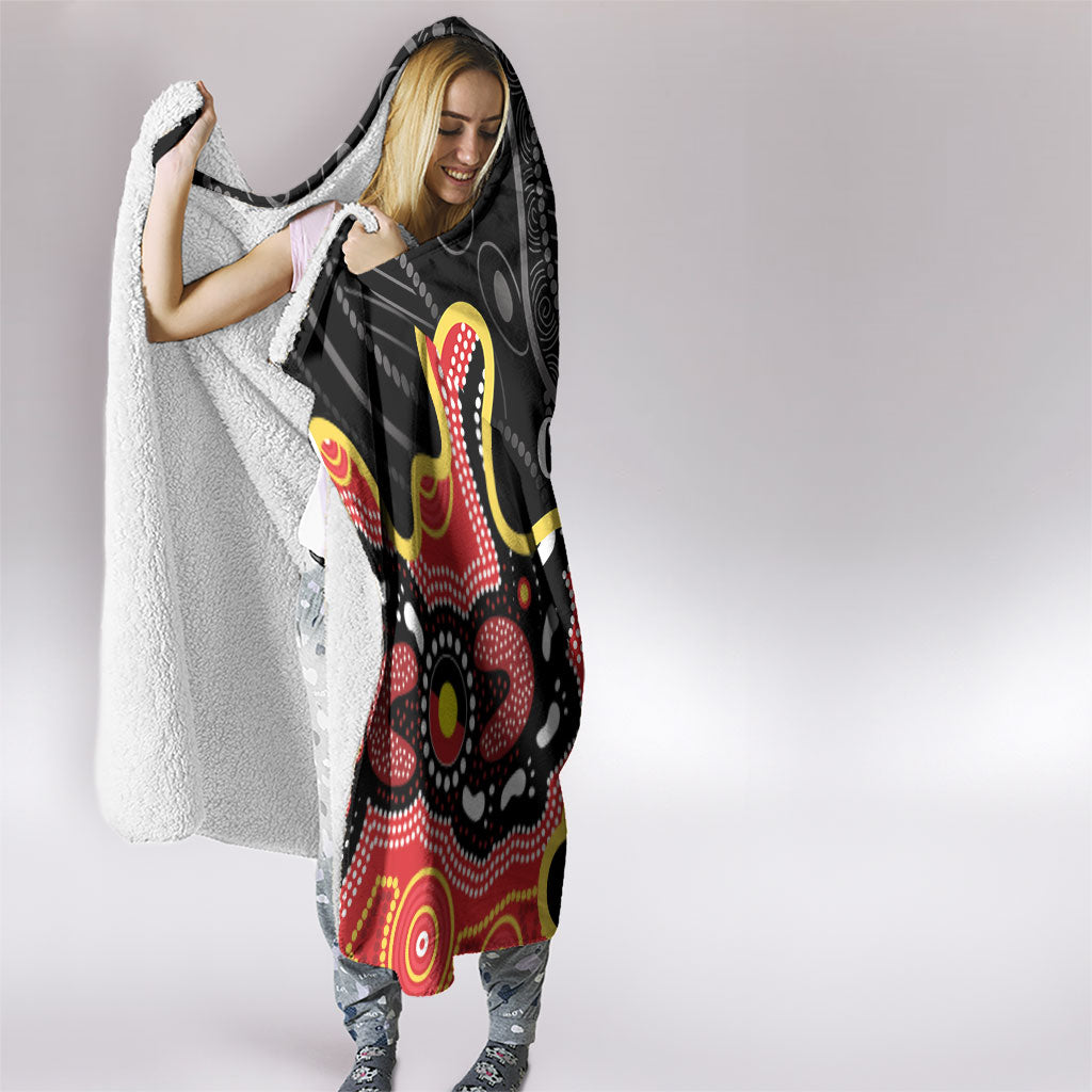 Australia Aboriginal Children's Day Hooded Blanket Living Our Truth Indigenous Pattern