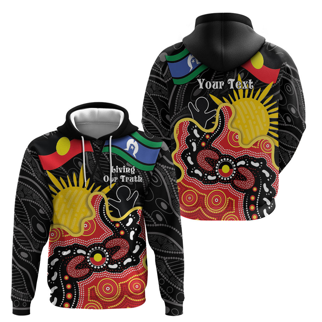 Personalised Australia Aboriginal Children's Day Hoodie Living Our Truth Indigenous Pattern