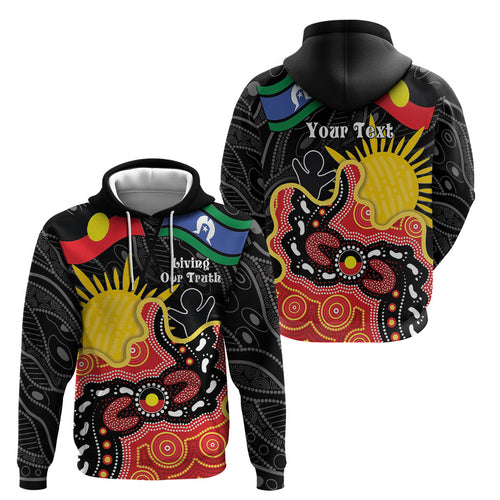 Personalised Australia Aboriginal Children's Day Hoodie Living Our Truth Indigenous Pattern