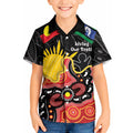 Personalised Australia Aboriginal Children's Day Kid Hawaiian Shirt Living Our Truth Indigenous Pattern