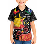 Personalised Australia Aboriginal Children's Day Kid Hawaiian Shirt Living Our Truth Indigenous Pattern