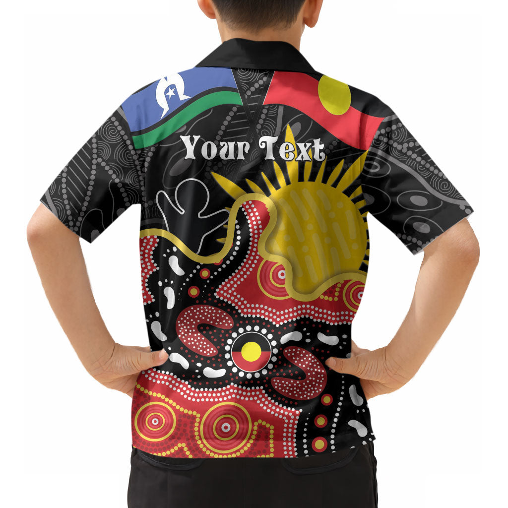 Personalised Australia Aboriginal Children's Day Kid Hawaiian Shirt Living Our Truth Indigenous Pattern