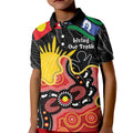 Personalised Australia Aboriginal Children's Day Kid Polo Shirt Living Our Truth Indigenous Pattern