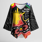 Personalised Australia Aboriginal Children's Day Kimono Sleeve Blouse Living Our Truth Indigenous Pattern