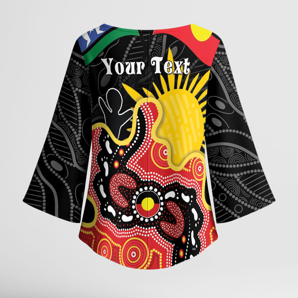 Personalised Australia Aboriginal Children's Day Kimono Sleeve Blouse Living Our Truth Indigenous Pattern