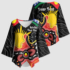 Personalised Australia Aboriginal Children's Day Kimono Sleeve Blouse Living Our Truth Indigenous Pattern
