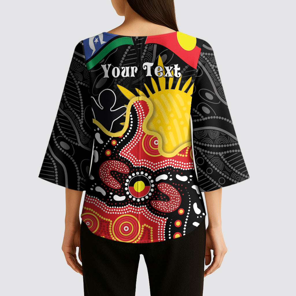 Personalised Australia Aboriginal Children's Day Kimono Sleeve Blouse Living Our Truth Indigenous Pattern