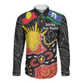 Personalised Australia Aboriginal Children's Day Long Sleeve Button Shirt Living Our Truth Indigenous Pattern