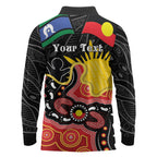 Personalised Australia Aboriginal Children's Day Long Sleeve Polo Shirt Living Our Truth Indigenous Pattern