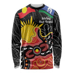 Personalised Australia Aboriginal Children's Day Long Sleeve Shirt Living Our Truth Indigenous Pattern