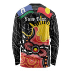 Personalised Australia Aboriginal Children's Day Long Sleeve Shirt Living Our Truth Indigenous Pattern