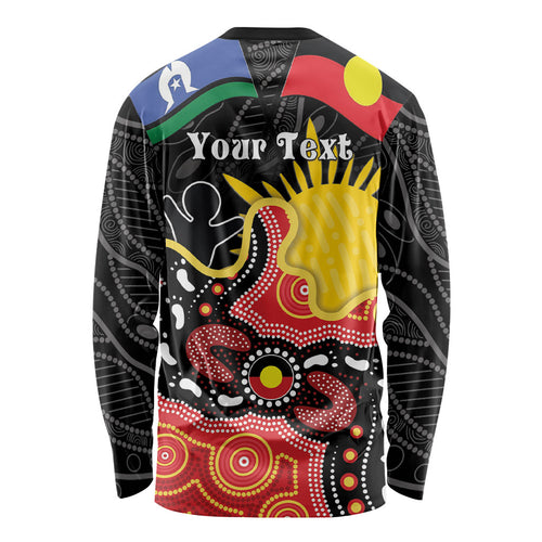 Personalised Australia Aboriginal Children's Day Long Sleeve Shirt Living Our Truth Indigenous Pattern