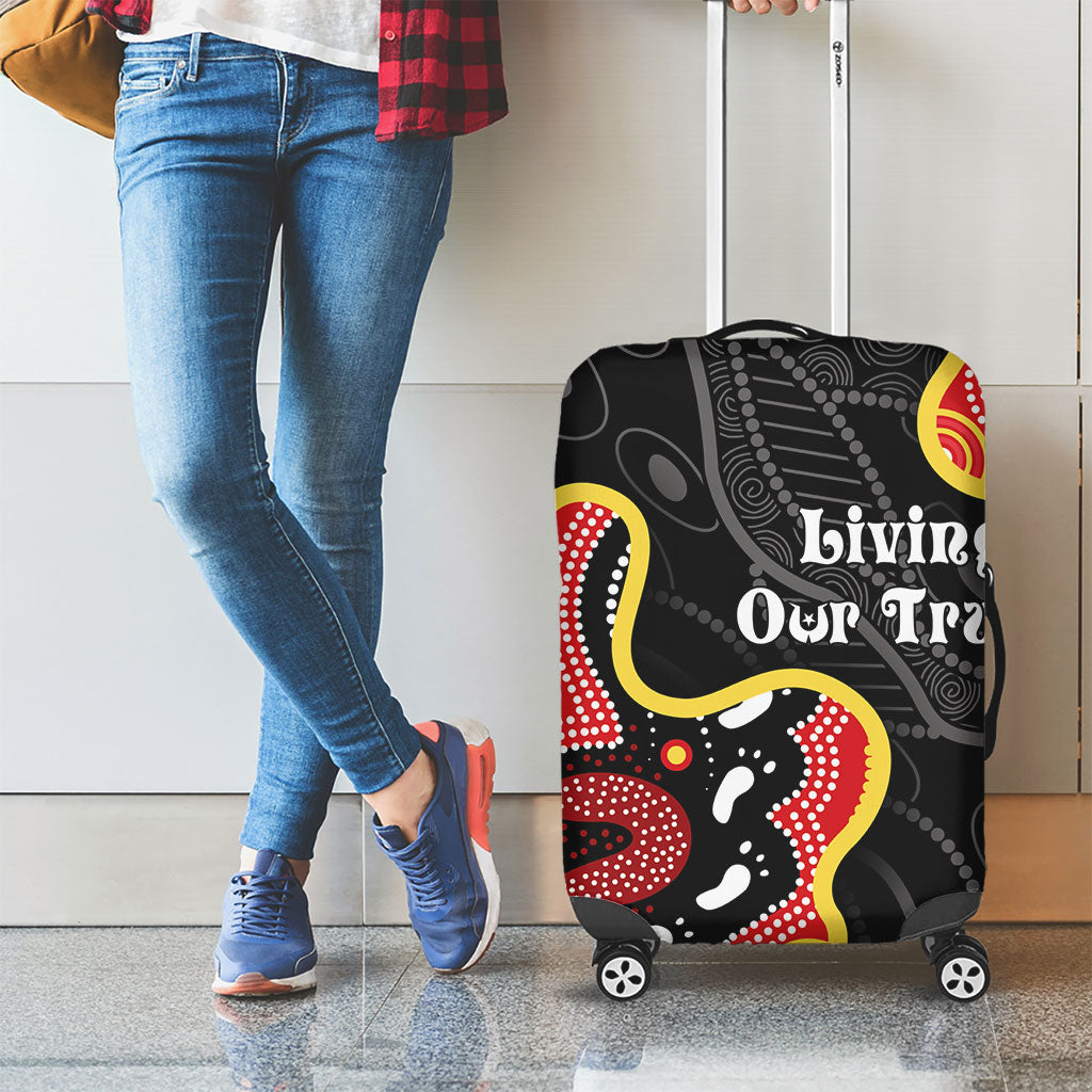 Australia Aboriginal Children's Day Luggage Cover Living Our Truth Indigenous Pattern