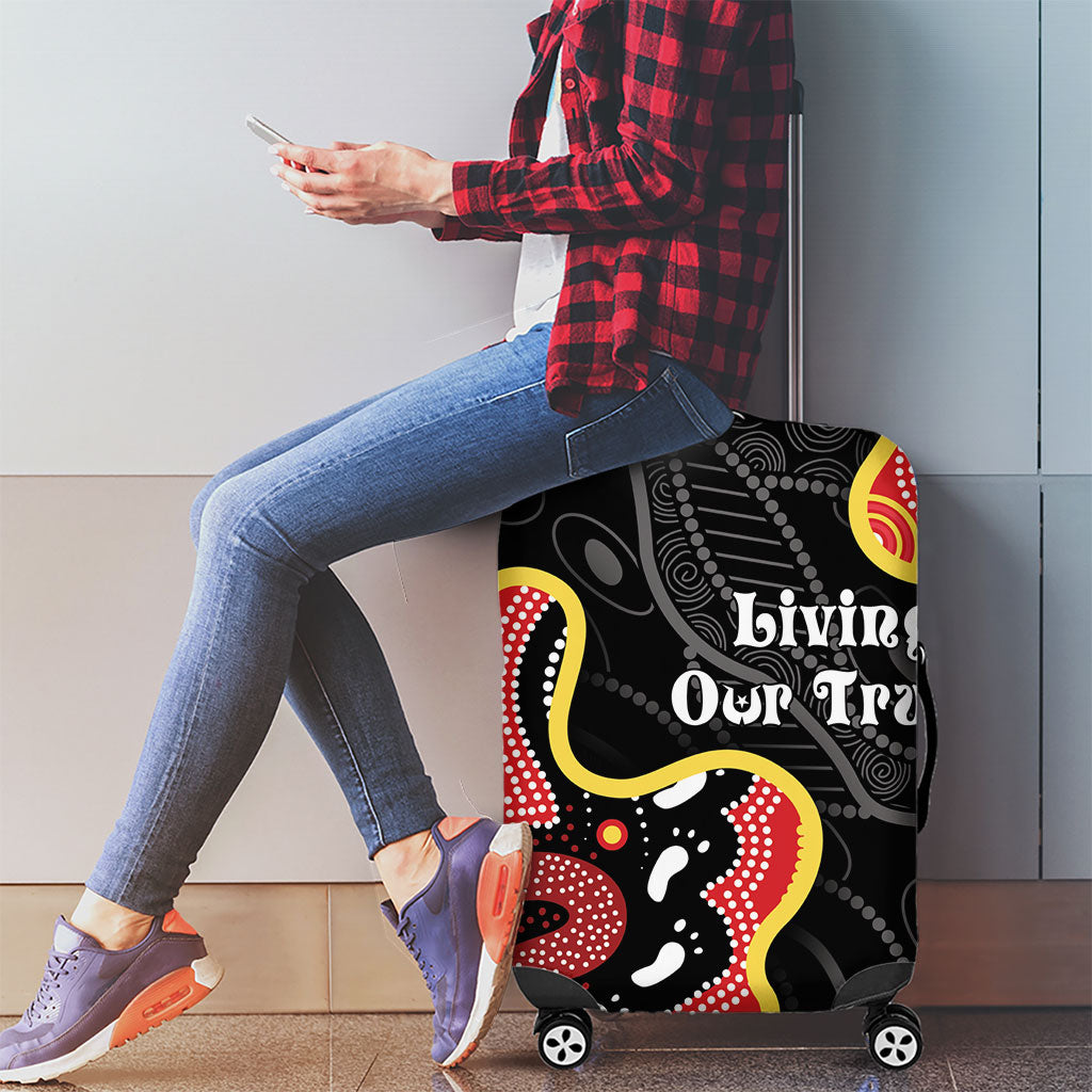 Australia Aboriginal Children's Day Luggage Cover Living Our Truth Indigenous Pattern