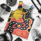 Personalised Australia Aboriginal Children's Day Men Tank Top Living Our Truth Indigenous Pattern