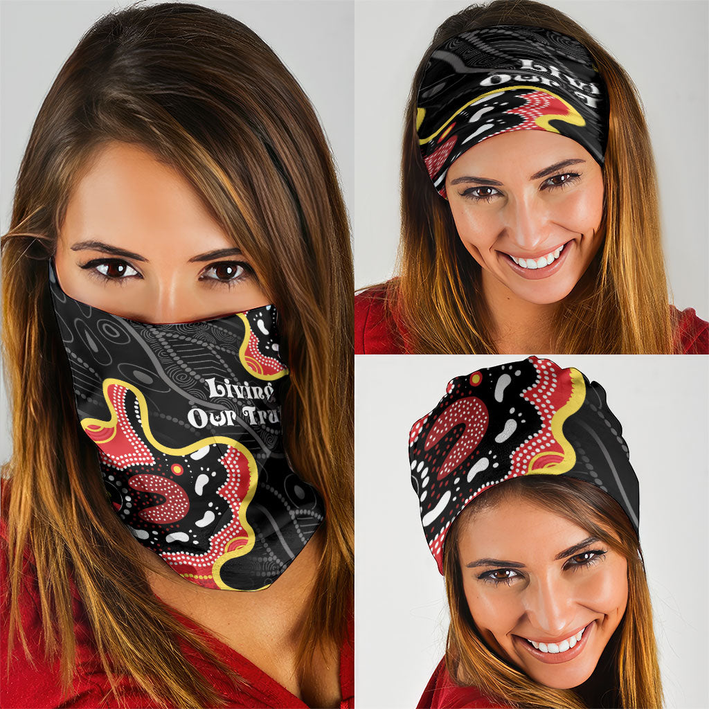 Australia Aboriginal Children's Day Neck Gaiter Living Our Truth Indigenous Pattern