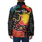 Personalised Australia Aboriginal Children's Day Padded Jacket Living Our Truth Indigenous Pattern