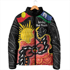 Personalised Australia Aboriginal Children's Day Padded Jacket Living Our Truth Indigenous Pattern