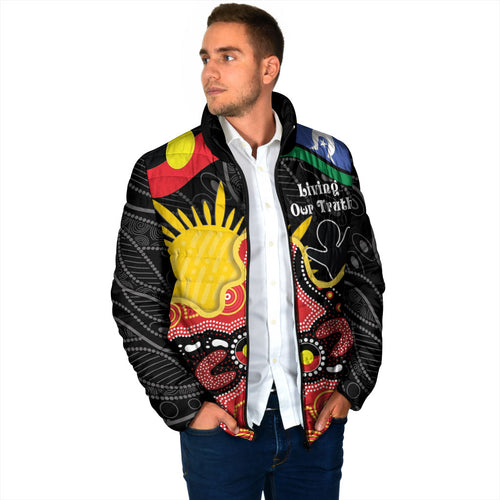 Personalised Australia Aboriginal Children's Day Padded Jacket Living Our Truth Indigenous Pattern