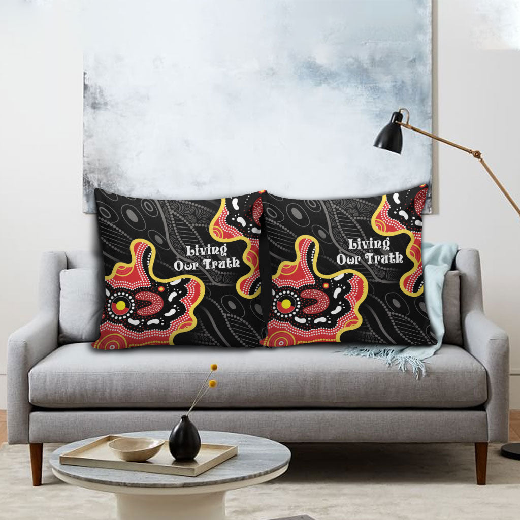 Australia Aboriginal Children's Day Pillow Cover Living Our Truth Indigenous Pattern