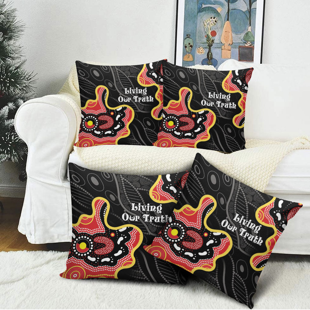 Australia Aboriginal Children's Day Pillow Cover Living Our Truth Indigenous Pattern
