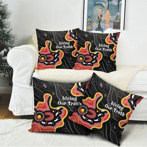 Australia Aboriginal Children's Day Pillow Cover Living Our Truth Indigenous Pattern