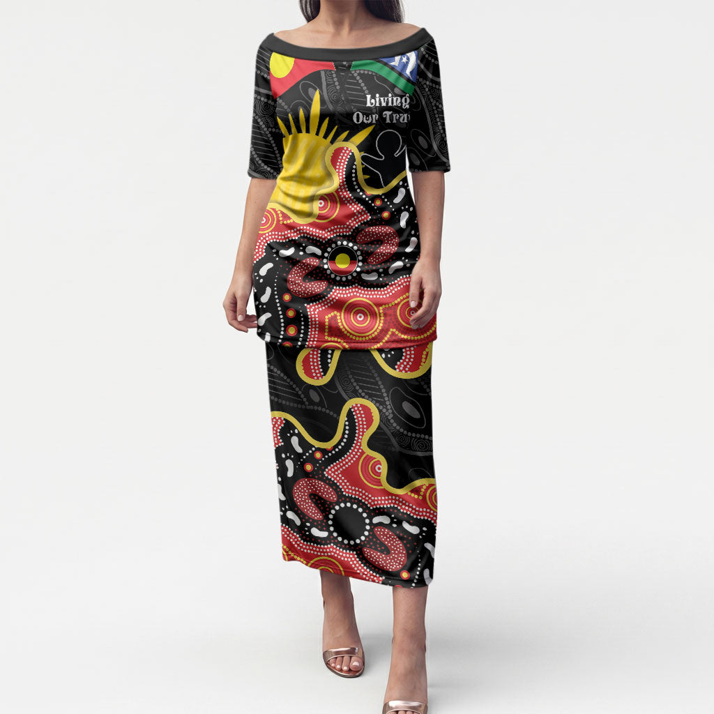Personalised Australia Aboriginal Children's Day Puletasi Living Our Truth Indigenous Pattern