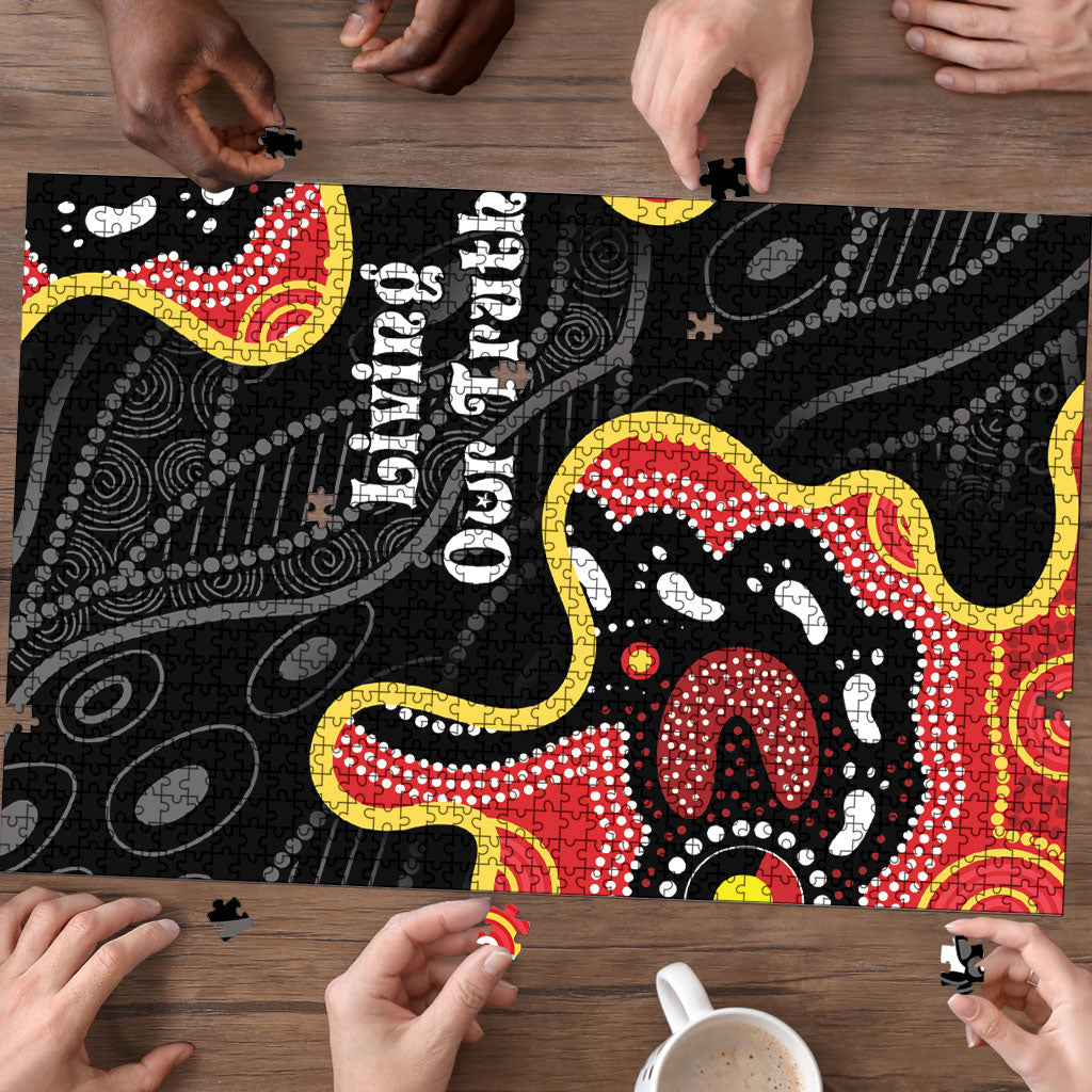 Australia Aboriginal Children's Day Puzzle Living Our Truth Indigenous Pattern