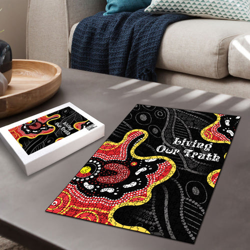 Australia Aboriginal Children's Day Puzzle Living Our Truth Indigenous Pattern