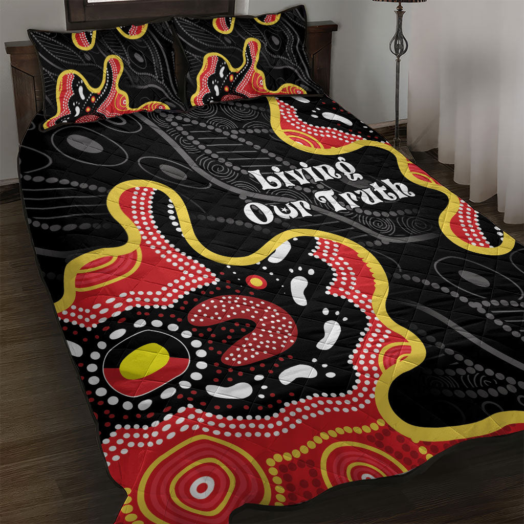 Australia Aboriginal Children's Day Quilt Bed Set Living Our Truth Indigenous Pattern