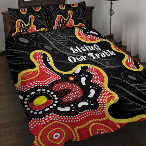 Australia Aboriginal Children's Day Quilt Bed Set Living Our Truth Indigenous Pattern