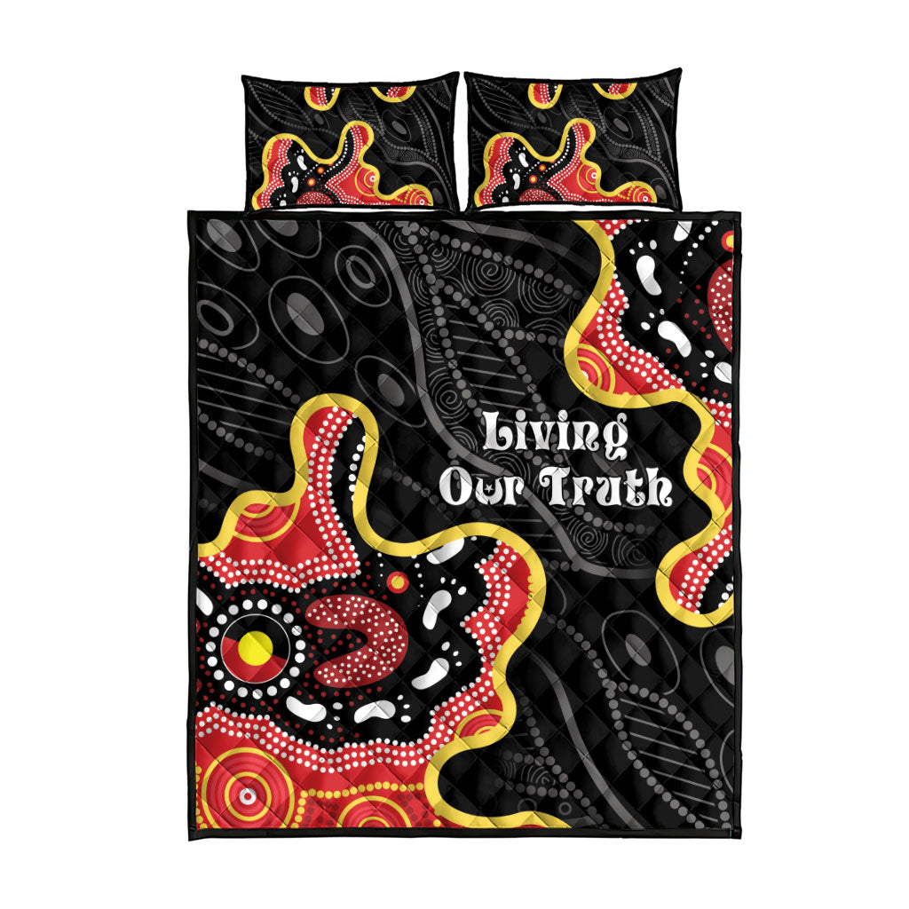 Australia Aboriginal Children's Day Quilt Bed Set Living Our Truth Indigenous Pattern