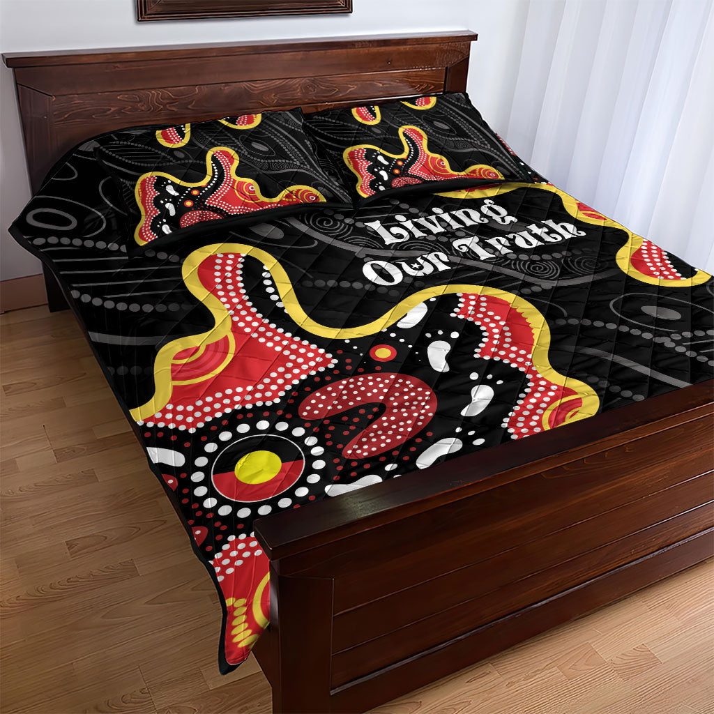 Australia Aboriginal Children's Day Quilt Bed Set Living Our Truth Indigenous Pattern