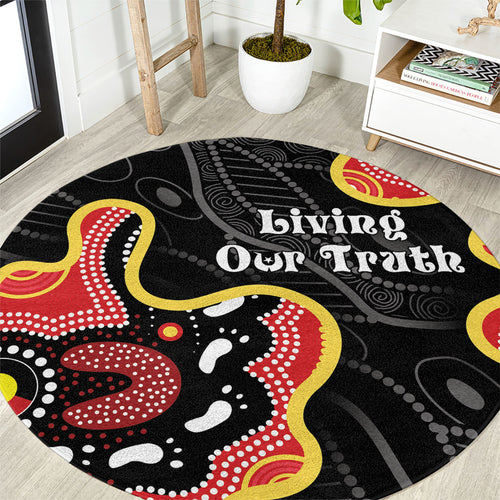 Australia Aboriginal Children's Day Round Carpet Living Our Truth Indigenous Pattern